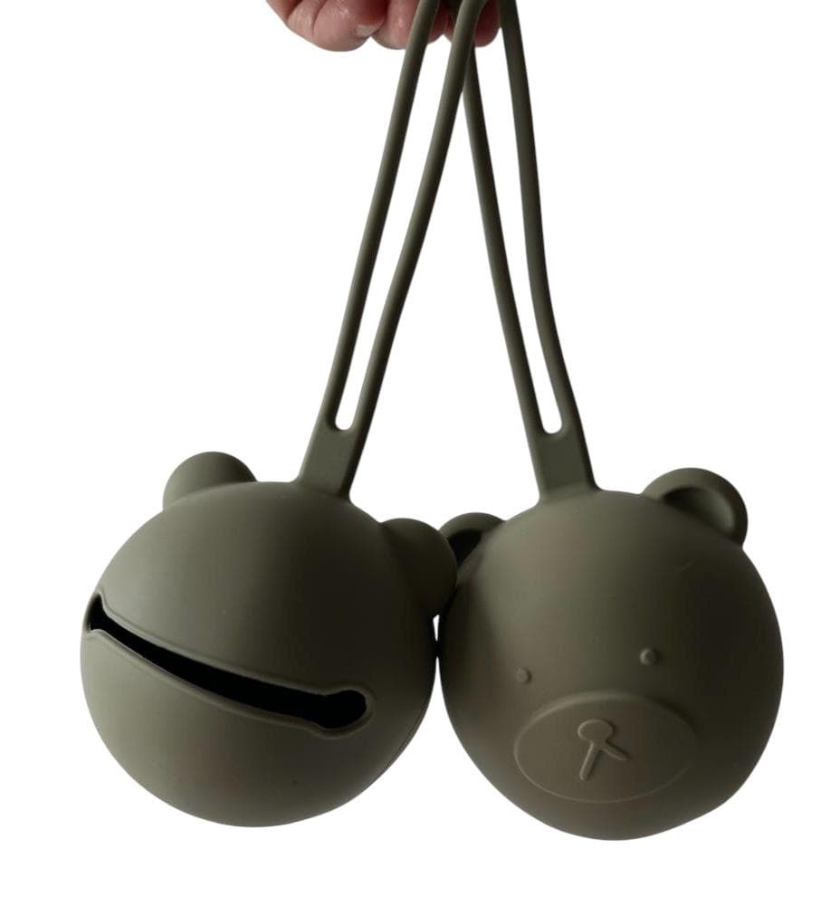 Guardachupetes - Oso - VERDE MUSGO — portachupete personalizado Mimikids